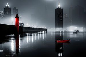 Hafenstadt bei Nacht -noir city- 01a