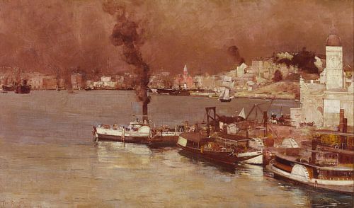 Tom Roberts, Een herfstochtend, Milson's Point, Sydney - 1888