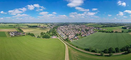 Luchtpanorama van Bocholtz in Zuid-Limburg