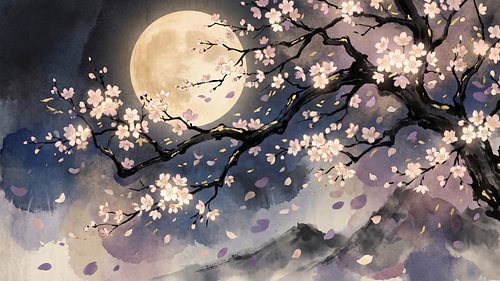 Moonlit Sakura Dreams
