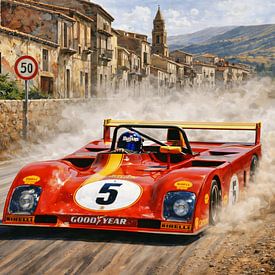 Jacky Ickx au volant de la 312PB - Targa Florio 1973 sur DeVerviersBelgium