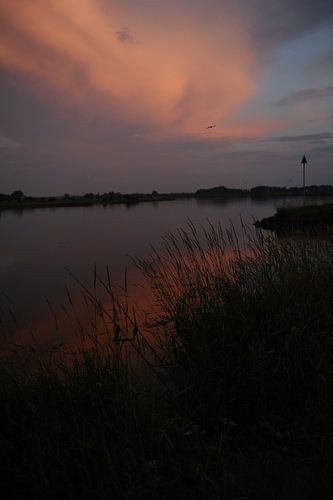 Sunset at the ijssel