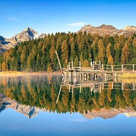 Stazer See im Engadin in der Schweiz von Voss Fine Art Fotografie