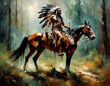 Native American Heritage 48 by Johanna's Art