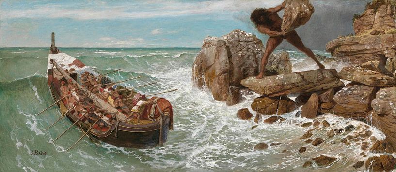 Odysseus and Polyphemus, Arnold Böcklin by Masterful Masters