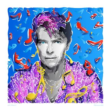 Let's Dance Pop Art David Bowie van Martin Melis