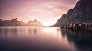 The magic of the Norwegian fjord landscape by Klaus Tesching - Art-AI