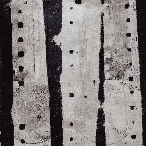 Moderne abstracte kunst. Geometrische vormen in zwart en wit