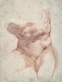 Giuseppe Cesari, Studie naar de Belvedere Torso - Cavaliere d'Arpino, 1585 van Atelier Liesjes