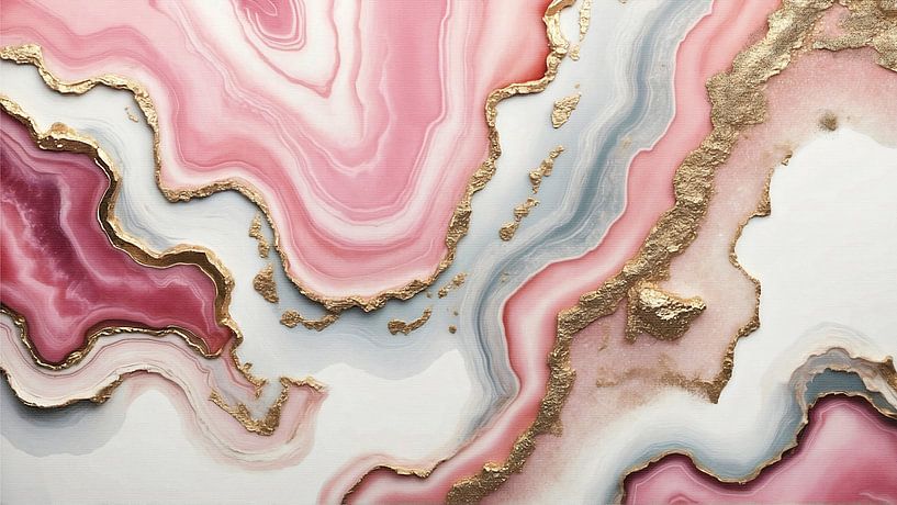 Marble Canvas Gold Stone by Monika Strigel