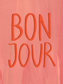 Bonjour Typography by HelloHappylife