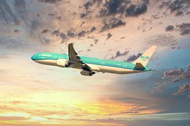 KLM Asia PH BVB, Boeing 777-300. Nationalpark Fulufjället