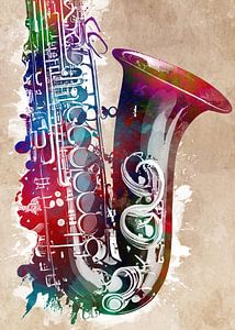 Saxophone #saxophone #musique sur JBJart Justyna Jaszke