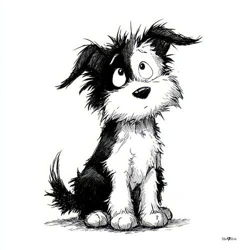 Cartoontje hond