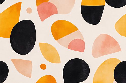 Kleurrijke abstracte vormen kunst