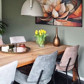 Customer photo: Lotus Abstract by Jacky, on ArtFrame