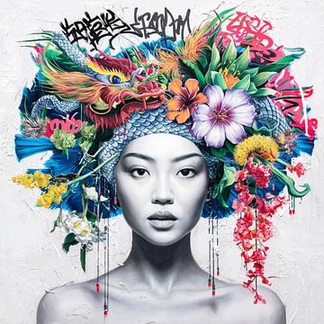 Asia Girl - Street Art - Urban 11