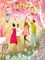 Garden Party Dance In Dawn
