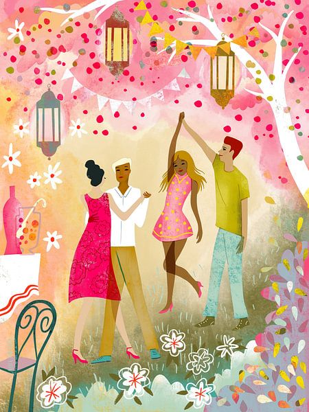 Garden Party Dance In Dawn par uta krogmann