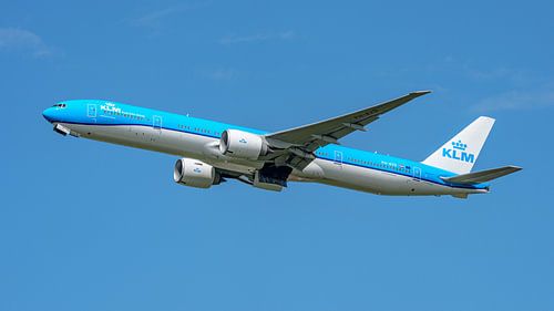 KLM Boeing 777-300ER passagiersvliegtuig.