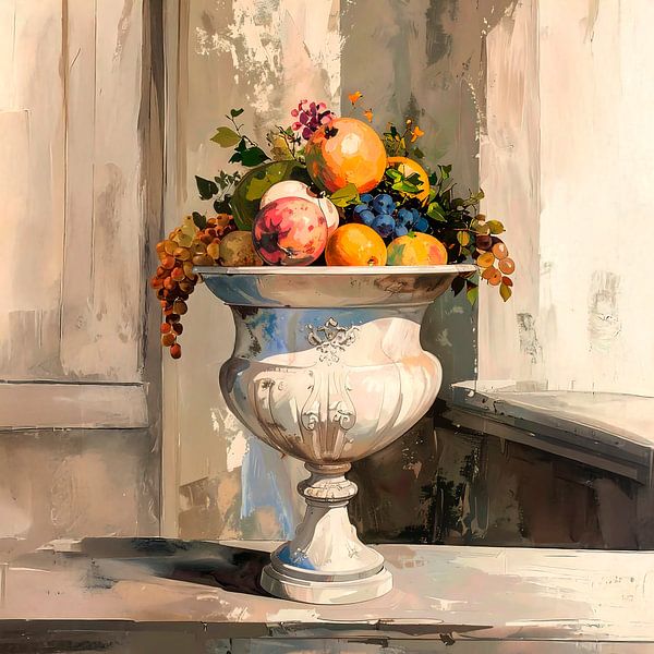 Romantic still life with fruit bowl by Studio Pieternel