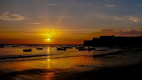 Sonnen Untergang Spanien von Henryk Rybak
