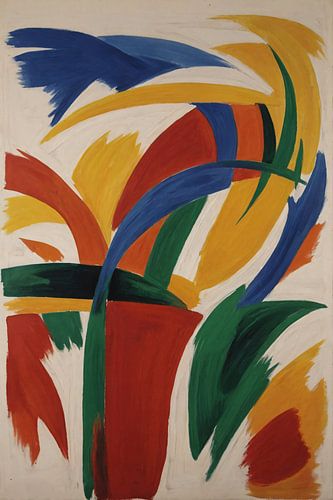 Levendige Abstracte Dans van Primaire Kleuren