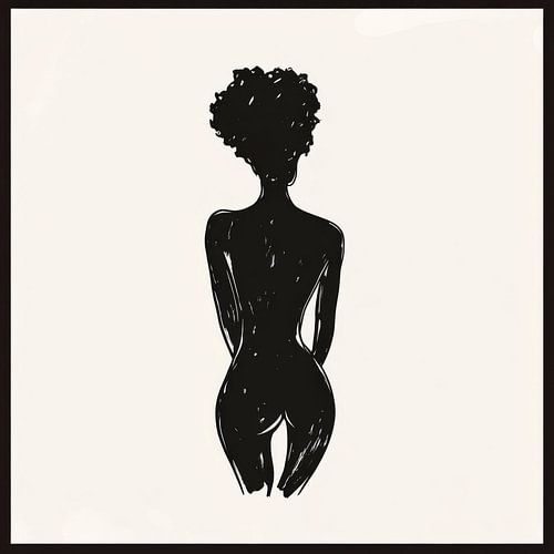 Artistiek silhouet van een vrouw