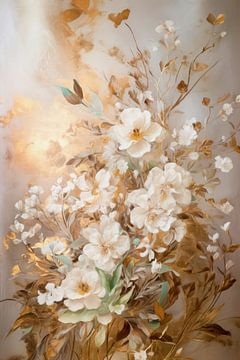 Fleurs Peinture Rococo sur Preet Lambon