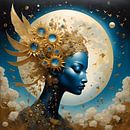 Celestial Muse - Blue - Square by Mellow Art thumbnail