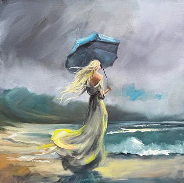 Celtic Beauty in the Rain by Gina Strumpf