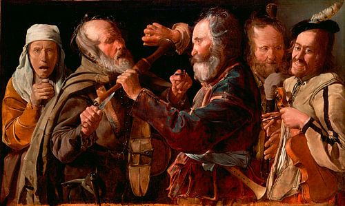 The Musicians' Brawl, Georges de La Tour