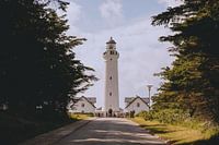 Vuurtoren Hirtshals in Denemarken op een zonnige dag