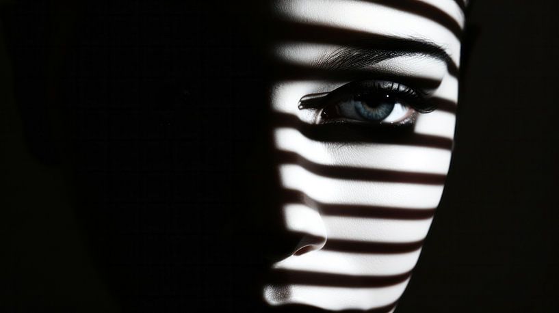 Le regard dans l'ombre et la lumière par Vlindertuin-Art