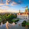 Panorama vom Neuen Rathaus in Hannover, Deutschland von Michael Abid