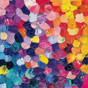 Peinture abstraite multicolore Moderne No 17 sur Niklas Maximilian