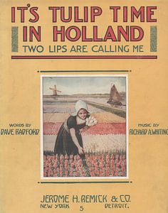 Tulip Time, chanson américaine sur les Pays-Bas de 1915 sur Atelier Liesjes