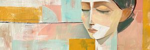 Cubist portrait of a woman