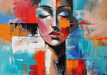 Vrouw Kleur van Kunst Kriebels