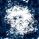 Abstracte marine blauwe minimalistische kunst. Maritiem landschap III van Dina Dankers thumbnail