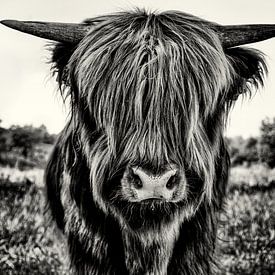 Schottisches Highlander-Kalb in einfarbig von Marco Rutten