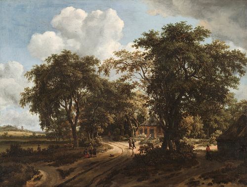 Een huisje in het bos, Meindert Hobbema