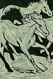 Chevaux en mosaïque