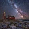 Voie lactée au-dessus de l'île de Storkläppen sur Marc Hollenberg