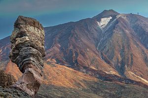 Roque Cinchado et Pico del Teide au lever du soleil