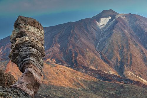 Roque Cinchado en Pico del Teide bij zonsopgang