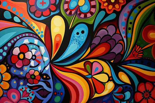 digitaal abstract schilderij