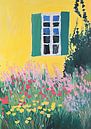 Wilde bloemen Fauvisme Kleurrijk Geel van Niklas Maximilian thumbnail