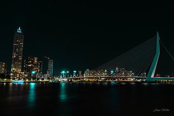 Rotterdamse skyline van Jana Weber