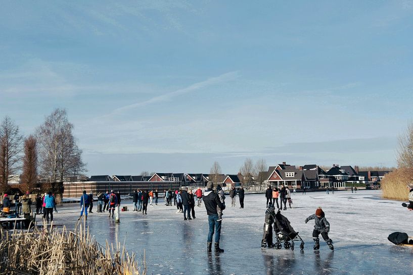 Skating in the Alblasserwaard by Consala van  der Griend